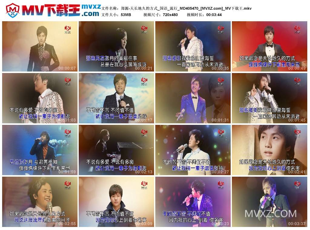 郑源-天长地久的方式_国语_流行_MD405470